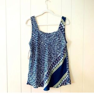 Blue and White Silk Garment